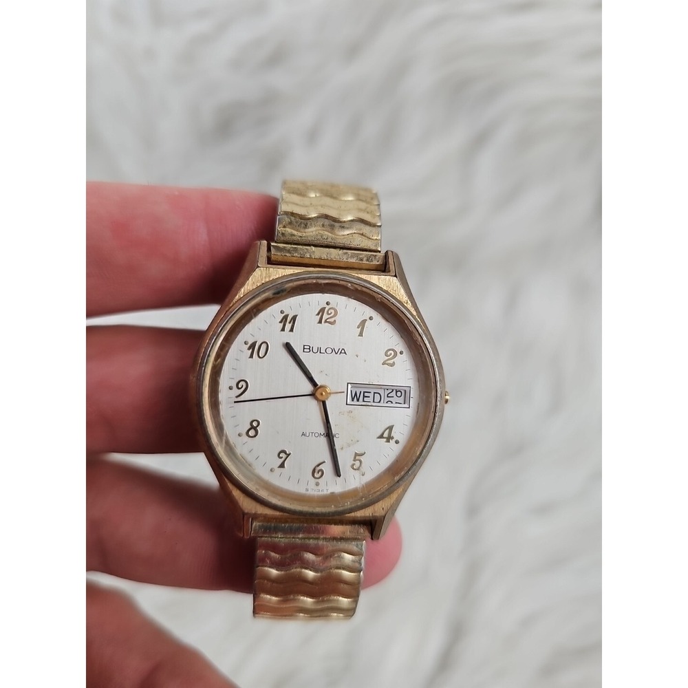 Men's Estate Vtg Mid-Century 1960 Bulova Automatic Dress Wristwatch For Parts!! - Picture 4 of 8